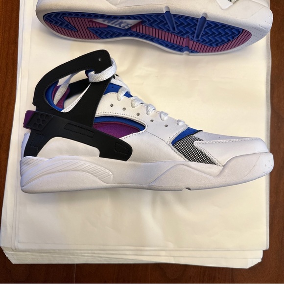 Nike Air Flight Huarache OG Varsity Purple Blue Sneakers FD0183-101 Mens Size 10 - Picture 9 of 14